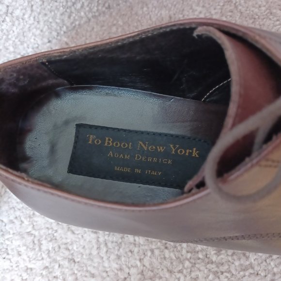 To Boot New York Leather Oxfords, Size 10.5, Brown